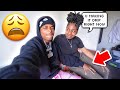 RANDOMLY GRABBING MY STUD FRIEND THIGHS TO SEE HOW SHE REACT