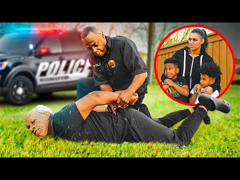 THE STRANGER GOT ARRESTED BY THE POLICE, MOM CALLED 911 & SAVED DJ & KYRIE | The Prince Family Ep.8