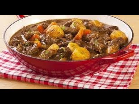 Egyption recipe for potatoes with tomato sauce and meat [English]