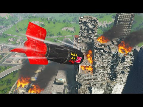 Dropping Every NUCLEAR Bomb in the City | GMod