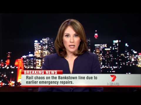 CityRail Bankstown Line Part Suspension 7 NEWS 6:00pm Sydney Report 9/5/2012