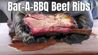 Bar-A-BBQ Style Beef Ribs On A Pellet Smoker? | Lone Star Grillz Pellet Smoker