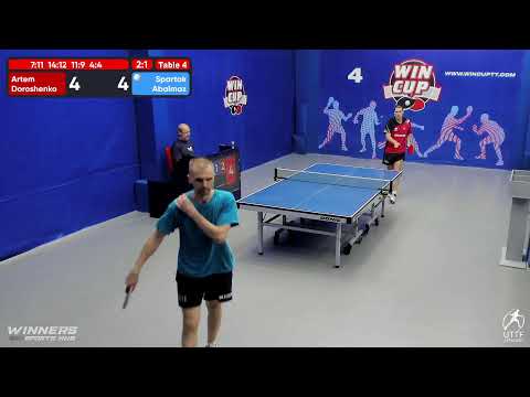 10:30 Дорошенко Артём 3-1 Абальмаз Спартак стол 4  ЮГ-1  24.07.22