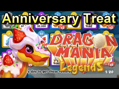 CUPCAKE DRAGON CALENDAR EVENT STARTED! - Dragon Mania Legends #350 [Anniversary Treat]