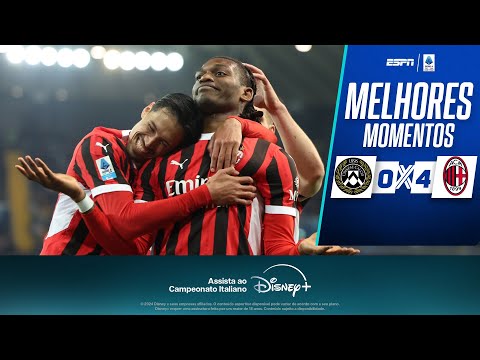 RAFA LEÃO e THEO HERNÁNDEZ anotam GOLAÇOS, e MILAN GOLEIA Udinese no Italiano | MELHORES MOMENTOS