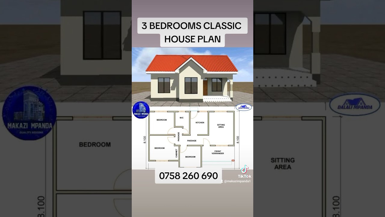 3 BEDROOMS CLASSIC HOUSE PLAN