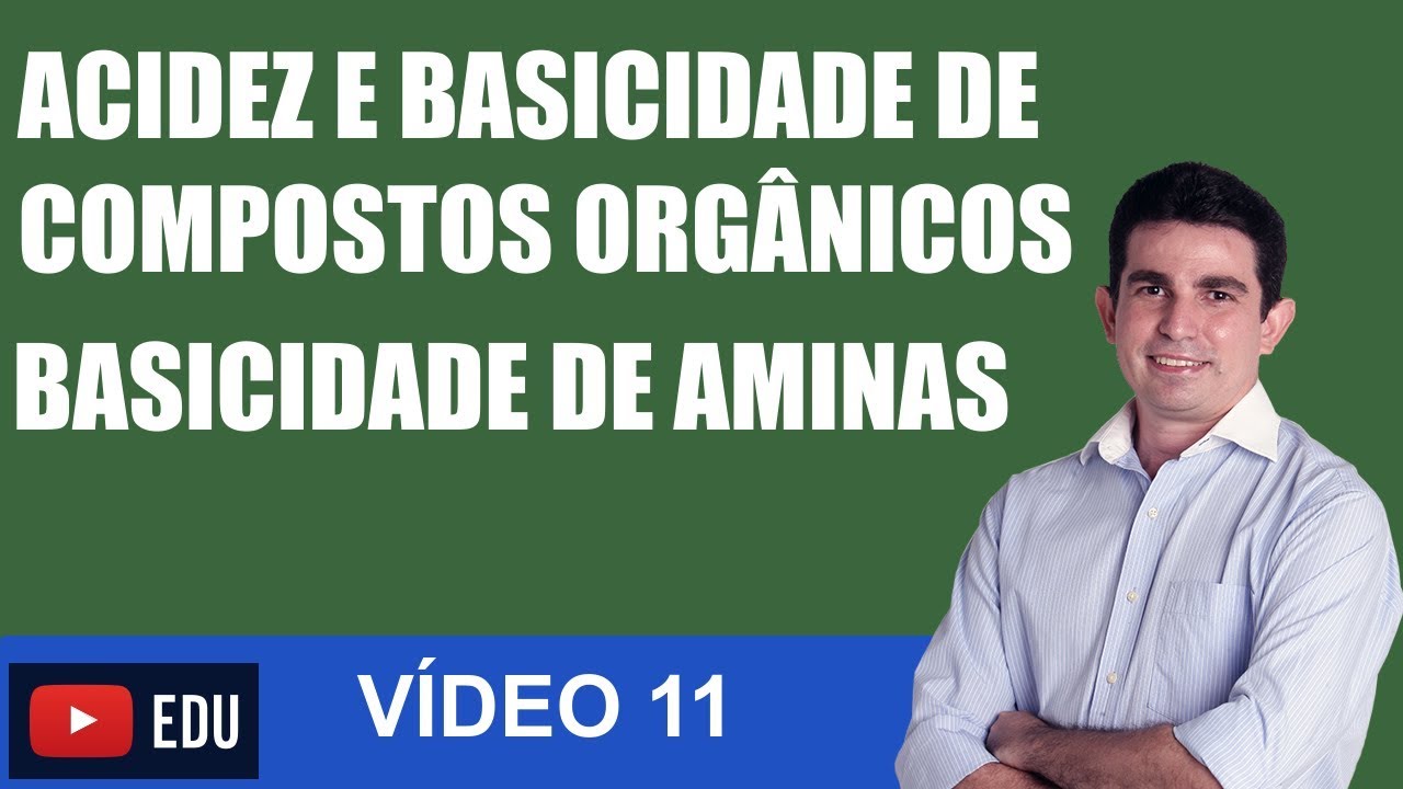 Acidez e Basicidade de Compostos Orgânicos BASICIDADE DE AMINAS VÍDEO 11