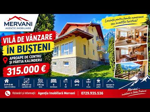 Vila cu 7 camere de vanzare in Busteni — Video