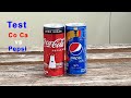 Testing Coca Cola VS Pepsi With Knife Experiment Cutting Coca Vs Pepsi