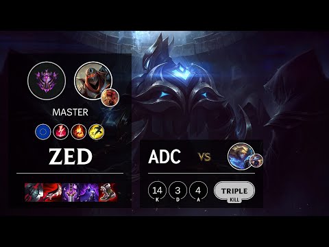 Zed ADC vs Ezreal - EUW Master Patch 10.25