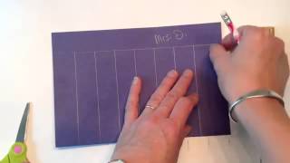 Learning how to weave with paper: 1st grade