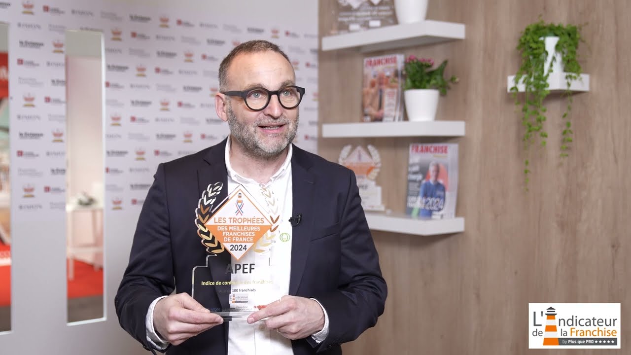 TM2F 2024 Réseaux d&rsquo;Or de plus de 100 Franchisés « Taux de confiance des Franchisés » APEF