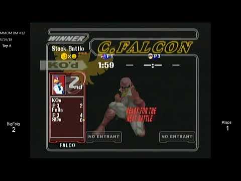 MMOM Bi-Monthly 12 SSBM - BigFoig (Falco) vs. Klaps (C. Falcon) - Melee LR3