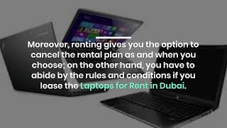 Why to Choose Laptop Rental in Dubai?