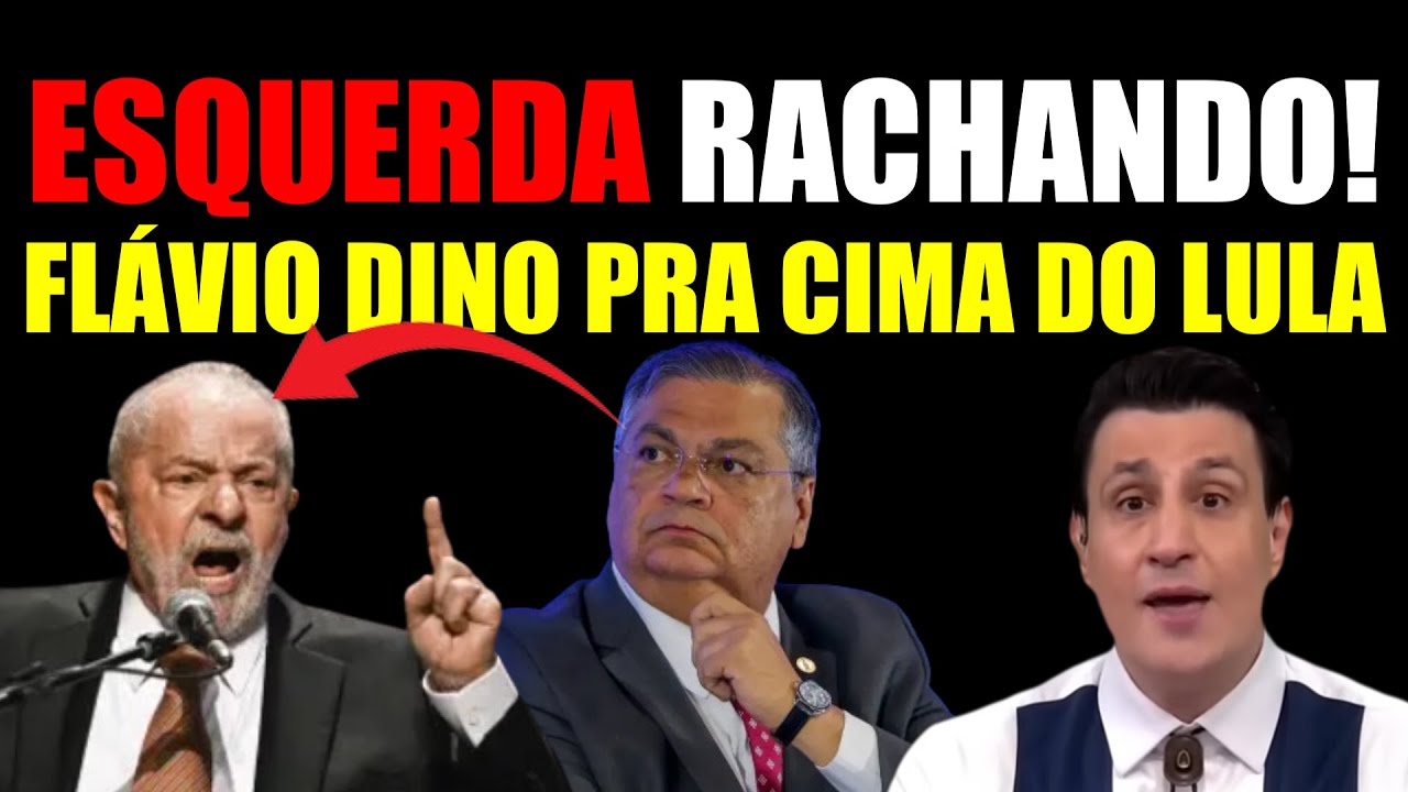 RACHA NA ESQUERDA DE VEZ?! FLÁVIO DINO PARTE PRA CIMA DE LULU
