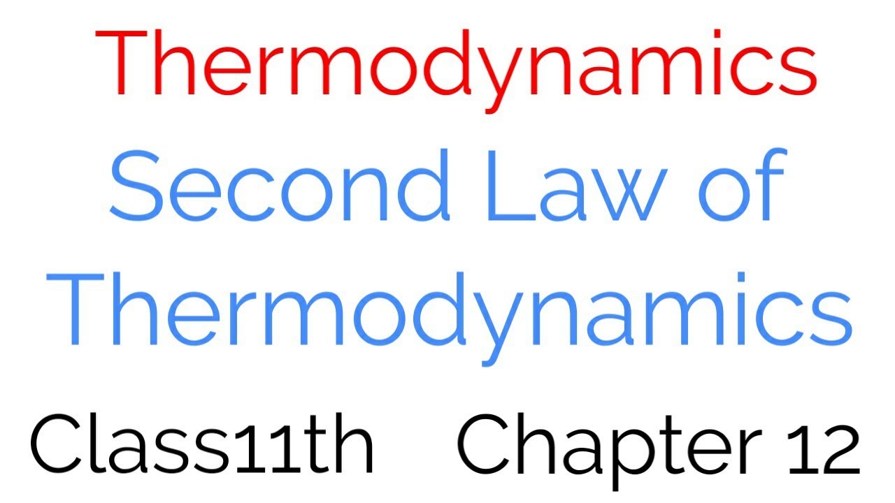 Second law of thermodynamics class 11th physics
