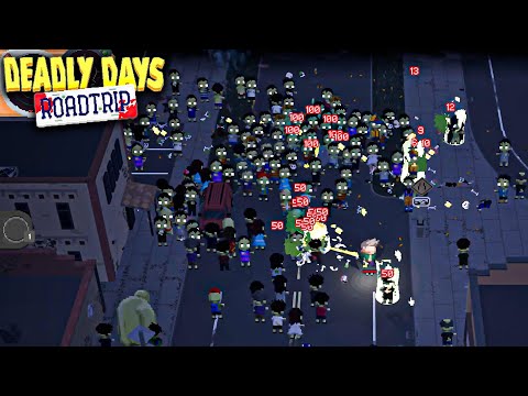 Roguelike + Bullet Heaven + Inventory Manager (Deadly Days: Roadtrip) | Demo First Impression