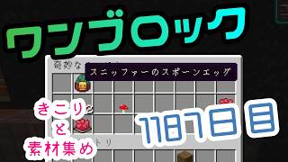 【１１８７日目】ワンブロックでハードコアな世界を生き残る