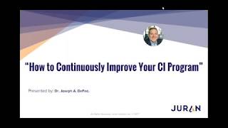 How to Continuously Improve Your Continuous Improvement Program