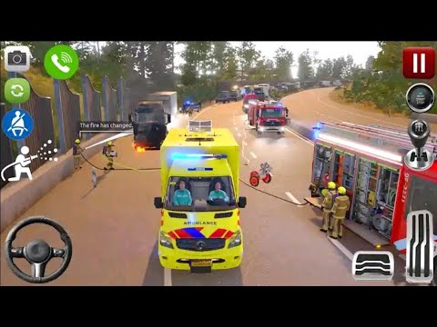 Emergency Ambulance Van Driving  Rescue Hospital Duty Ambulance Driver -Android GamePlay
