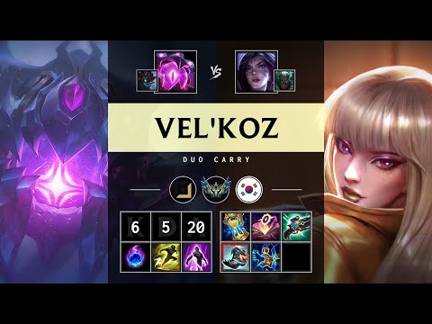 Vel'Koz Carry vs Kai'Sa - KR Challenger Patch 25.12