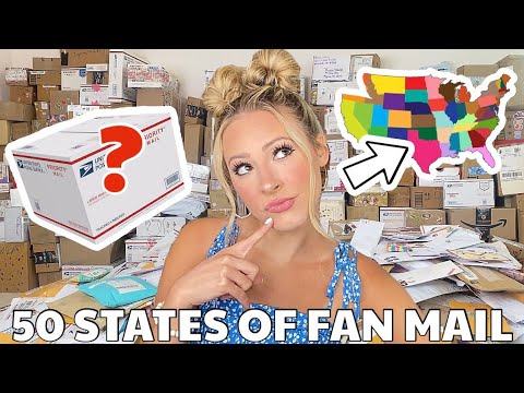 I OPENED FAN MAIL FROM EVERY STATE IN AMERICA! 😱🌎📦 HOUR LONG SPECIAL