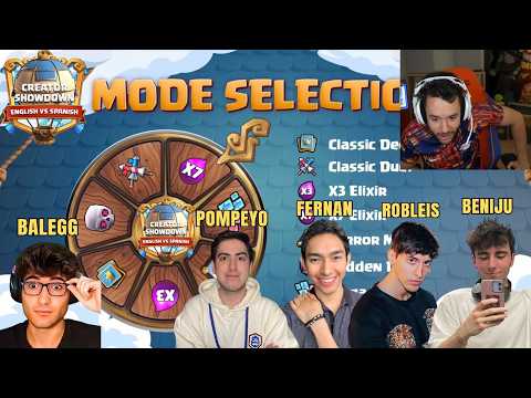 THEGREFG, FERNAN, ROBLEIS y más en el TORNEO de CLASH ROYALE vs COMUNIDAD INGLESA (stream completo)