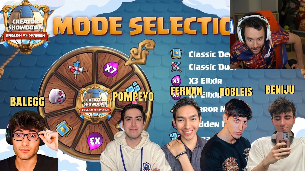 THEGREFG, FERNAN, ROBLEIS y más en el TORNEO de CLASH ROYALE vs COMUNIDAD INGLESA (stream completo)