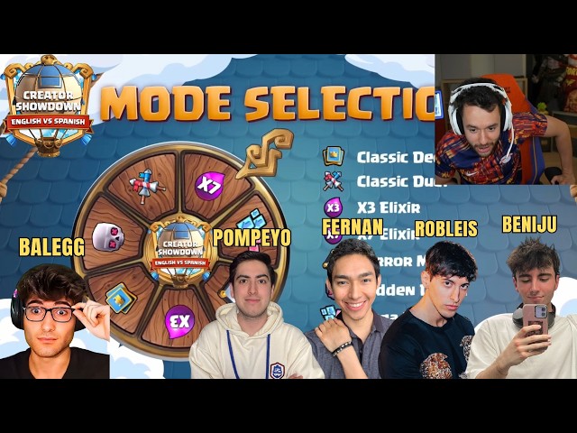 THEGREFG, FERNAN, ROBLEIS y más en el TORNEO de CLASH ROYALE vs COMUNIDAD INGLESA (stream completo)