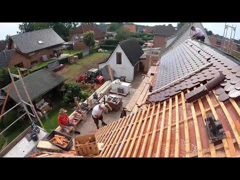 Biber Hechtgaube einlatten - Teil 25 - Biberschwanzdach Ibbenbüren