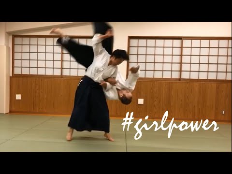 Powerful and Graceful Lady Aikido