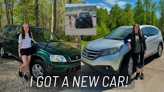 I GOT A NEW CAR! Cleaning and selling my childhood car + 2012 Honda CRV Car Tour (bittersweet)