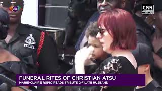 Wife of late Ghanaian winger Christian Atsu, Marie-Claire Rupio reads her tribute  | Citi Sports