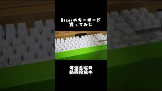 【購入品紹介】Razerの真っ白なキーボード買ってみた☆でも１つ問題があって… #shorts