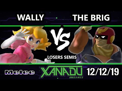 S@X 332 SSBM - Wally (Peach) Vs. The Brig (Captain Falcon) Smash Melee Losers Semis