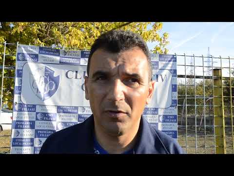 Cosmin Pătruescu, după Filiași - Lugoj 1-1 (video: Alex Vîrtosu)