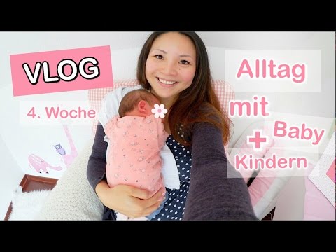 MAMA ALLTAG! NEUGEBORENES BABY 4. WOCHE & 2 KINDER UNTER EINEN HUT BRINGEN | Mamiseelen