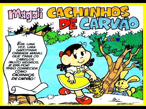 Magali - Cachinhos de carvão, quadrinhos Turma da Mônica