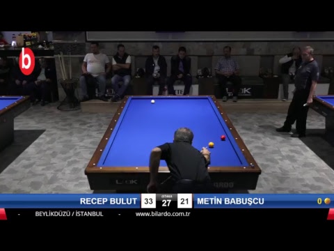 RECEP BULUT & METİN BABUŞCU Bilardo Maçı - LOOK BİLARDO ÖZEL 3 BANT TÜRKİYE ŞAMPİYONASI -2.TUR