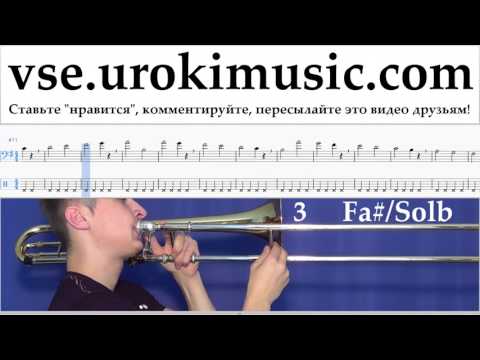 Уроки Тромбона J. Balvin, Willy William - Mi Gente Ноты Самоучитель часть 1 um-i821