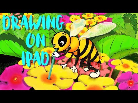 Drawing On Procreate- A Bee