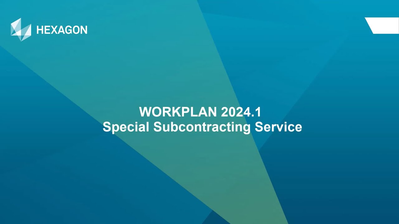 2024.1 WORKPLAN Special subcontracting service