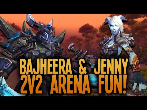 Bajheera & Jenny - Epic Fury Warrior/Disc Priest 2v2 Arena to 1550 Achieve! :D