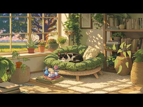 Cat's summer corner 🍃🐾 relaxing lofi radio for deep focus & calm mind