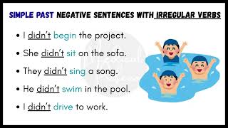50 Essential English Grammar NEGATIVE SENTENCES with Irregular Verbs for FLUENCY