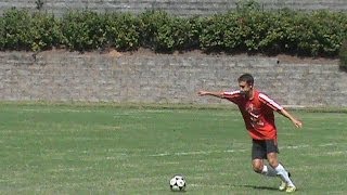 How to play soccer and football passes accurately and low