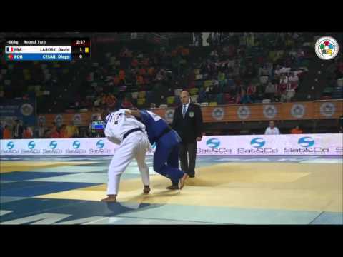 David LAROSE (FRA) Vs Diogo CESAR (POR) - Judo Grand Prix Samsun 2014 [-66kg]