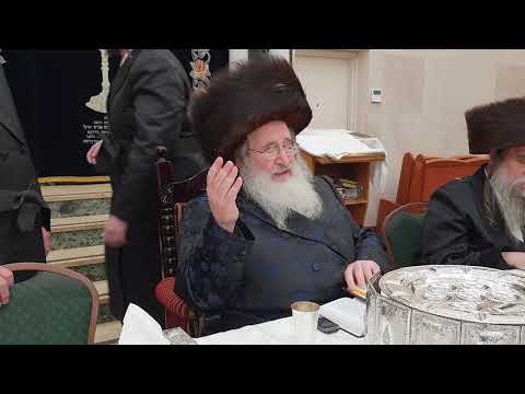 יארצייט טיש דק"ק אדמו"ר מספינקא זצקללה"ה חלק א Yorzeit suda of the Spinka Rebbe zatza"l Part 1