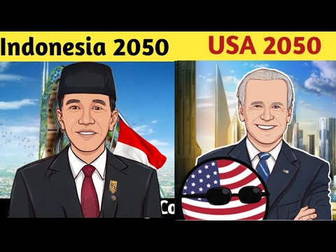 Indonesia 2050 vs United States 2050 Economy Comparison | indonesia vs USA 2050 - Country Comparison