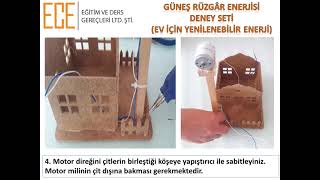 ECE Eğitim Güneş Ve Rüzgar Enerjisi İle Elektrik Üretme Ev İçin Yenile